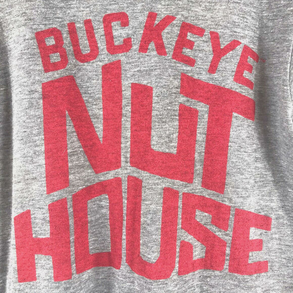 Vintage Ohio State Buckeye Nut House Grey Short Sleeve T-Shirt Size Small Homage - Picture 3 of 6